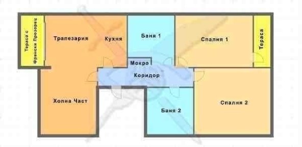 Тристаен Апартамент в Бургас! 104968