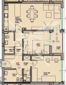 Тристаен апартамент в Мадика 819-28619