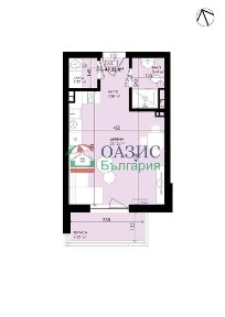 Studio on the 1st floor,Antique 13,Sozopol, region.Burgas- 62.66 sq.m.