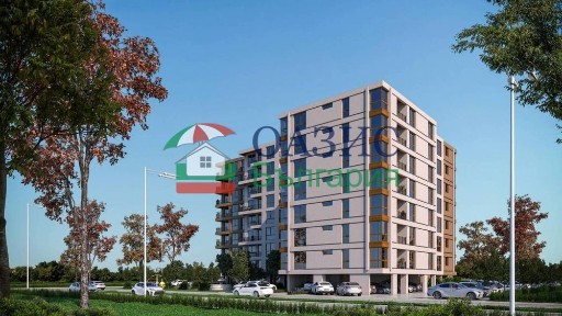 Апартамент с 2 спални и двор (21,5 кв. м) в „Lazur Residence“, м.