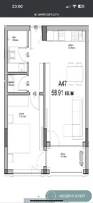Продава 2-СТАЕН - град Варна, Аспарухово, 68 m2