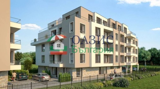 2-стаен апартамент на 1-ви етаж, Флора Бийч, Сарафово, Бургас - 58,62 кв. м.