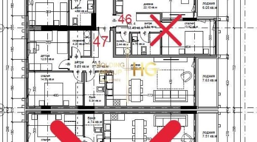 3-стаен в Варна-Окръжна болница площ 97 цена 151200