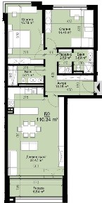 3-стаен в Варна-Бриз площ 126 цена 274990