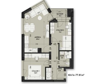 3-Стаен апартаметнт кв. Виница
