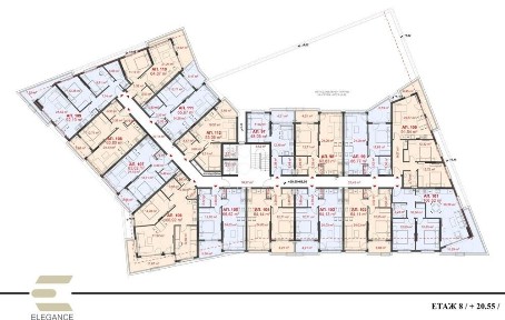 Двустаен апартамент 48,05 кв. м. на 8-ми етаж Elegance Без Комисион