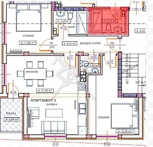 Тристаен апартамент в Коматево! 1223-34923