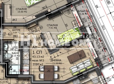 Продажба 2-стаен гр. София - Редута 56m²