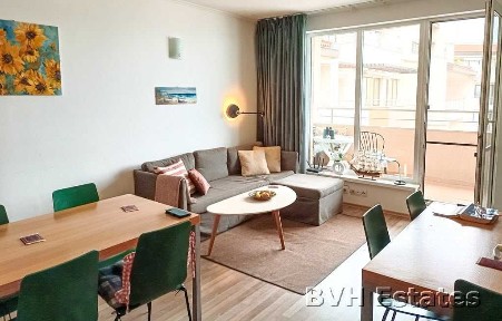 Напълно реновиран двустаен апартамент с пълна морска гледка в Obzor Beach Resort